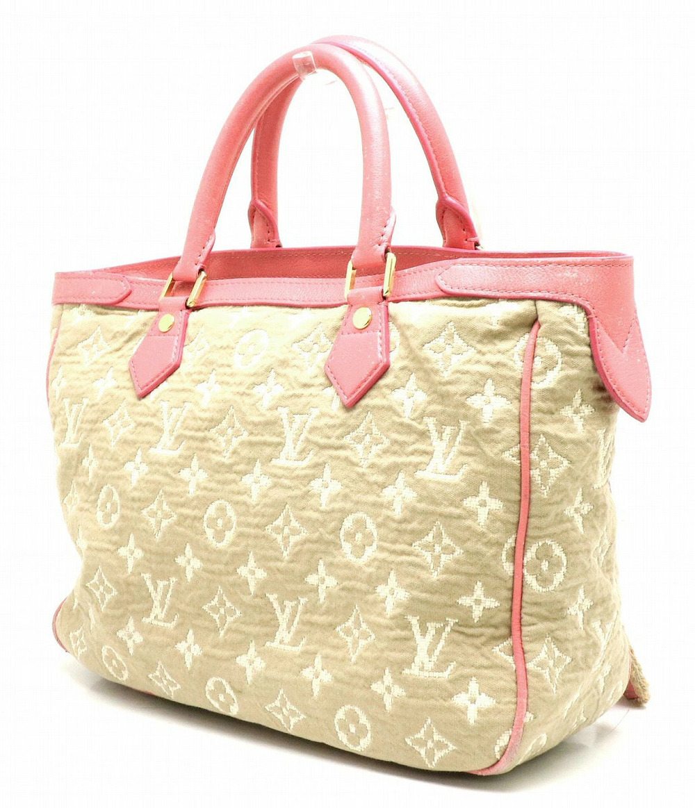 Louis Vuitton Handbag Sabia Monogram Pink Tote Bag Cabas Beige Pink Tan